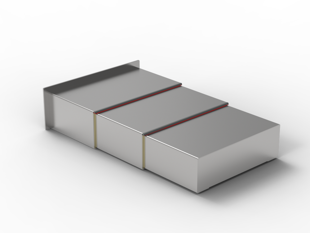 flat telescopic steel way cover